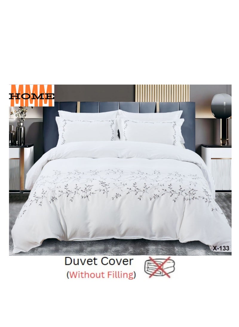 MMM HOME Embroidered 6pcs Super King/King/Single size High Cotton Hotel Master Quality Bedding Set Duvet Cover/Bedsheet/Pillow covers set