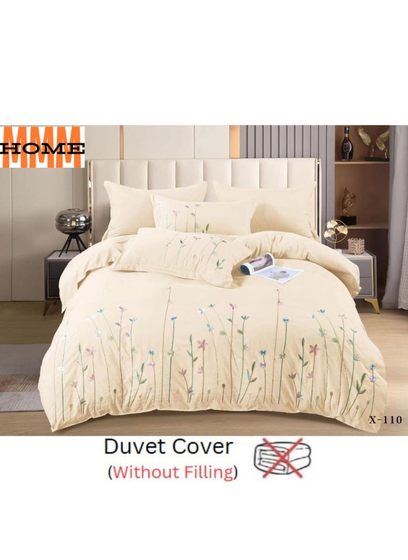 MMM HOME Embroidered 6pcs Super King/King/Single size High Cotton Hotel Master Quality Bedding Set Duvet Cover/Bedsheet/Pillow covers set