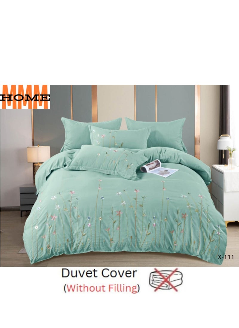 MMM HOME Embroidered 6pcs Super King/King/Single size High Cotton Hotel Master Quality Bedding Set Duvet Cover/Bedsheet/Pillow covers set