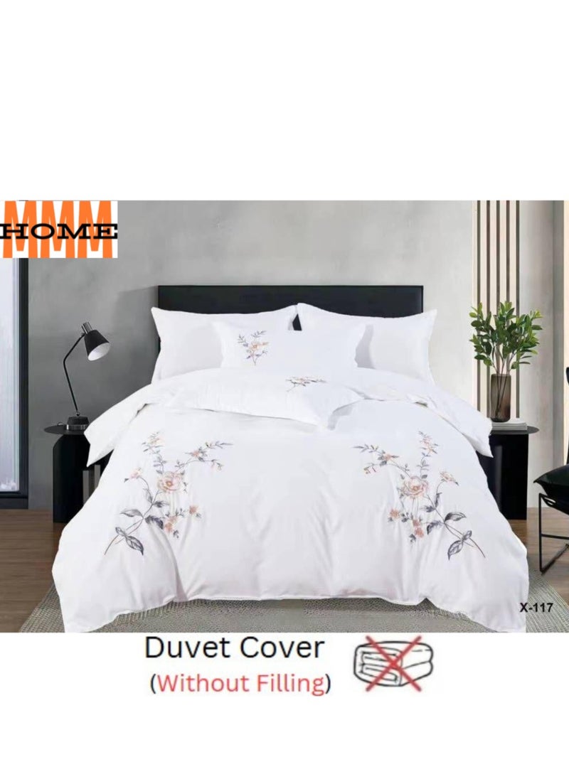 MMM HOME Embroidered 6pcs Super King/King/Single size High Cotton Hotel Master Quality Bedding Set Duvet Cover/Bedsheet/Pillow covers set