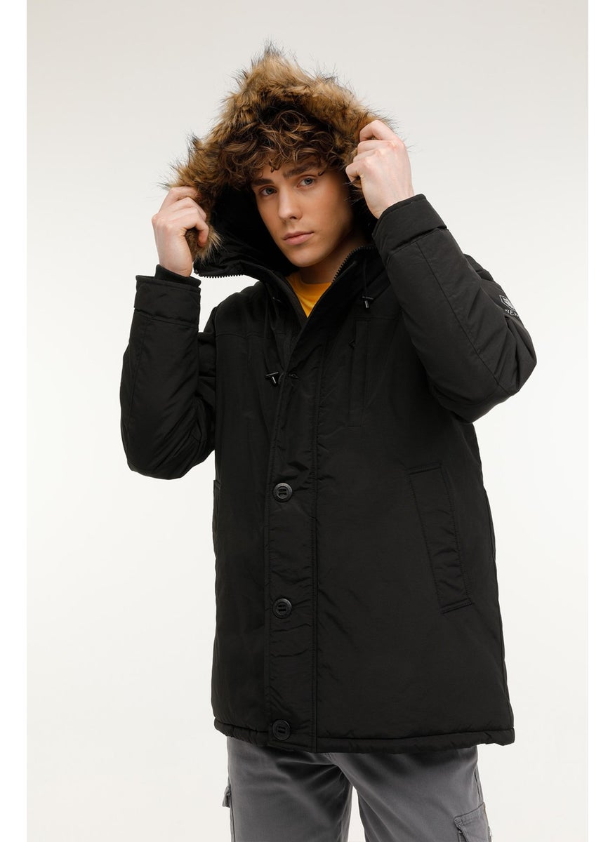 M-SN54 Freddy Coat 2pr Black Men's Long Coat