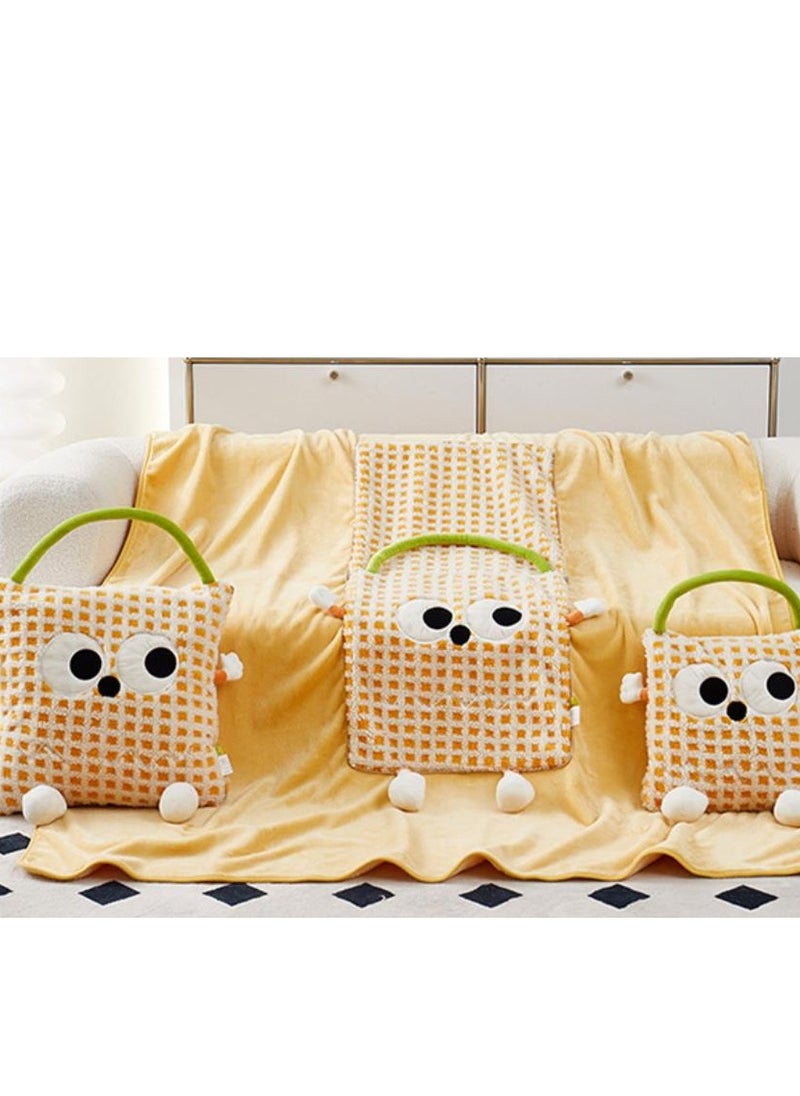 Pillow And Blanket Can Be Used For Both Car And Sofa Cushions, Suitable For Travel, Airplanes, Trains, Beds, Offices, And Rest