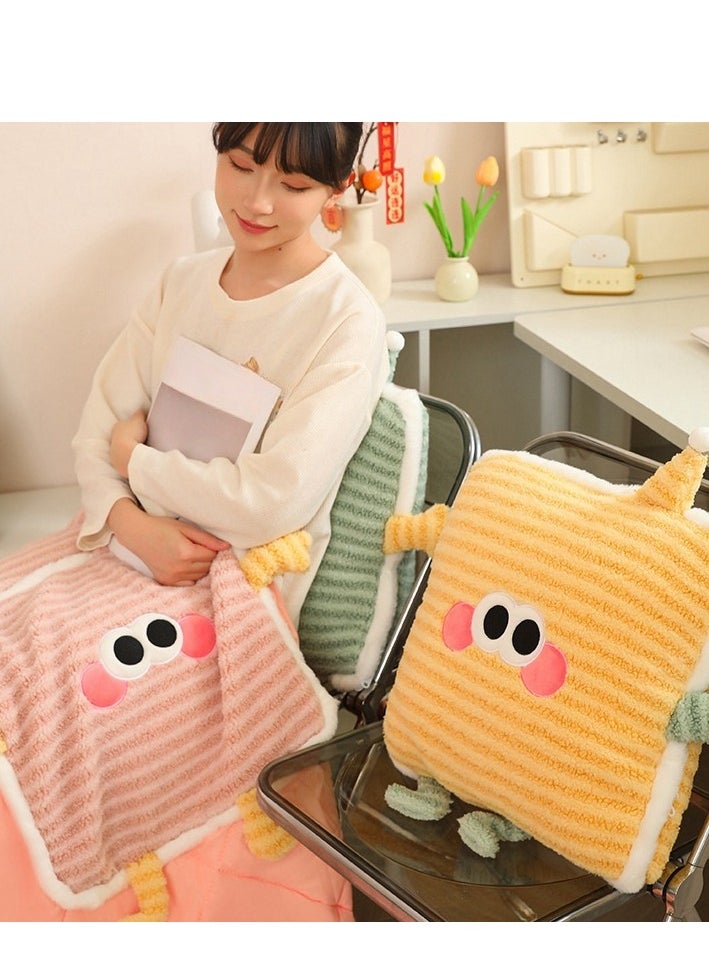 Pillow And Blanket Can Be Used For Both Car And Sofa Cushions, Suitable For Travel, Airplanes, Trains, Beds, Offices, And Rest