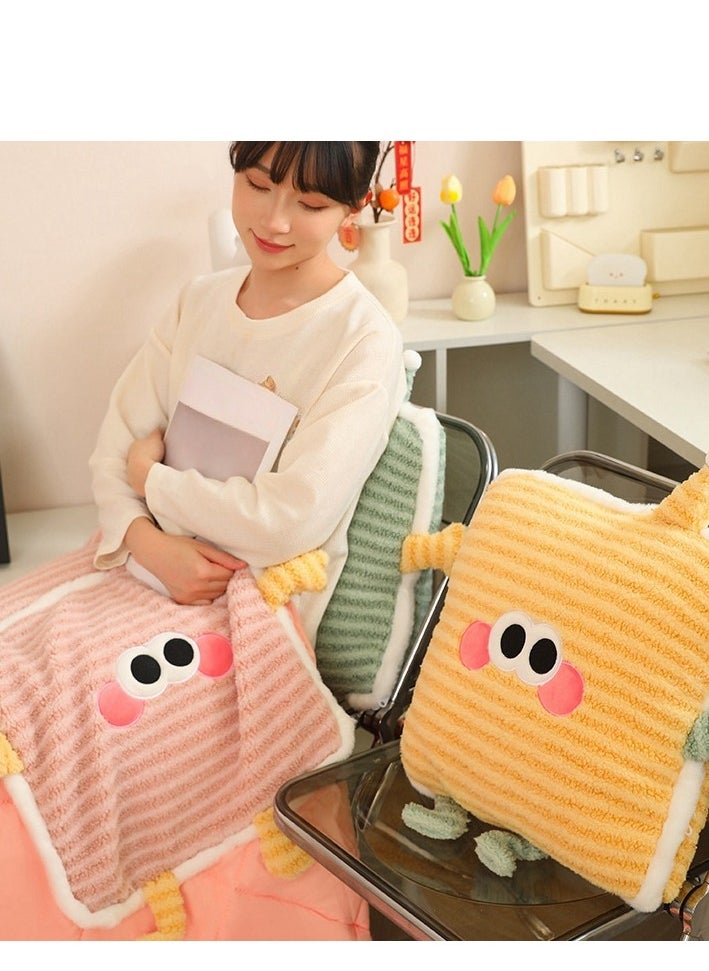 Pillow And Blanket Can Be Used For Both Car And Sofa Cushions, Suitable For Travel, Airplanes, Trains, Beds, Offices, And Rest