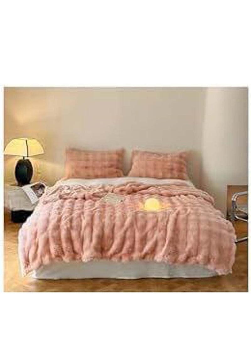 Soft Plush Throw Blanket ,Super Soft Cozy Fuzzy Blanket Faux Fur Blanket for Couch Bed and Sofa ,( 150 x 200cm,( Pink)