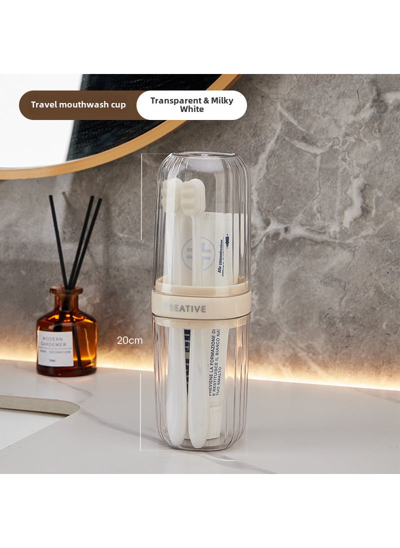 Luxury Portable Travel Toothbrush Cup Settransparent round transparent round