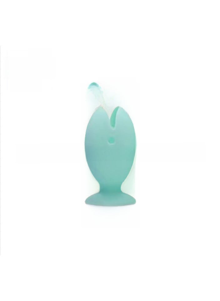 In stock silicone fish toothbrush holder toothbrush storage bag bathroom bathroom storage suction cup wall-mounted wash suit Nordic green