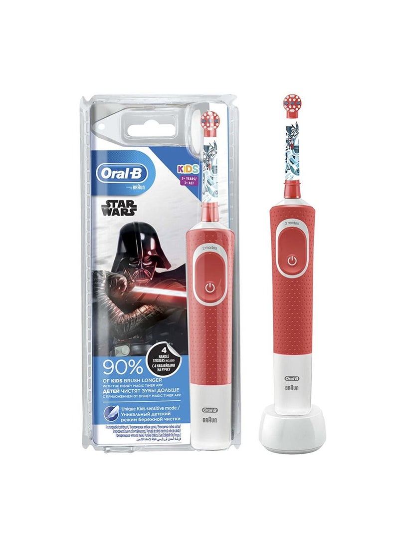 D100.413.2K Vitality Kids 3+ Years Toothbrush Star Wars