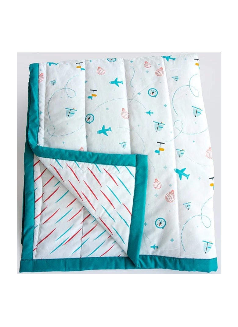 Yellow Doodle Reversible Comfort Quilt - Lil Travellers