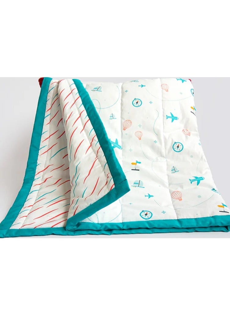 Yellow Doodle Reversible Comfort Quilt - Lil Travellers