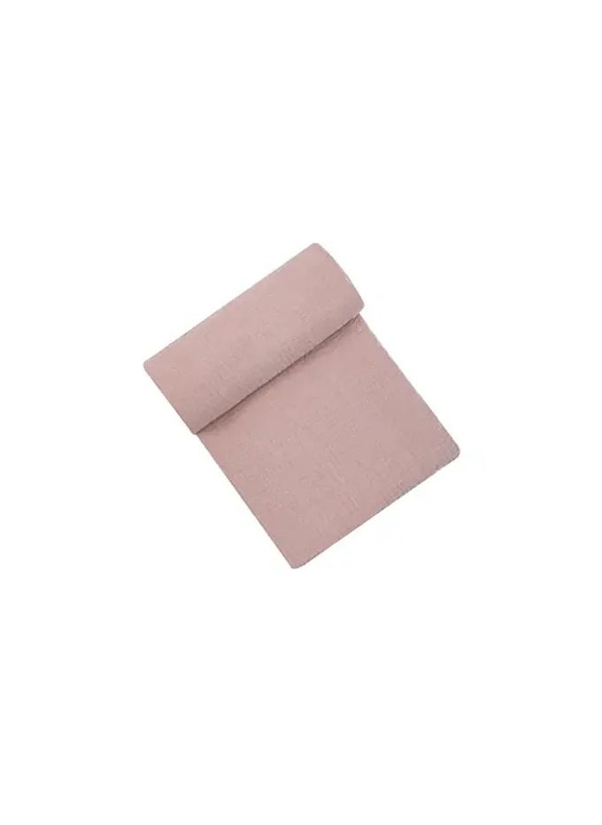 infancie Organic Cotton Baby Muslin Blanket - Breathable, Large 120x120 cm for baby swaddle blanket Hypoallergenic Muslin Baby Blankets, Versatile, Double layer (Rose/Peach)