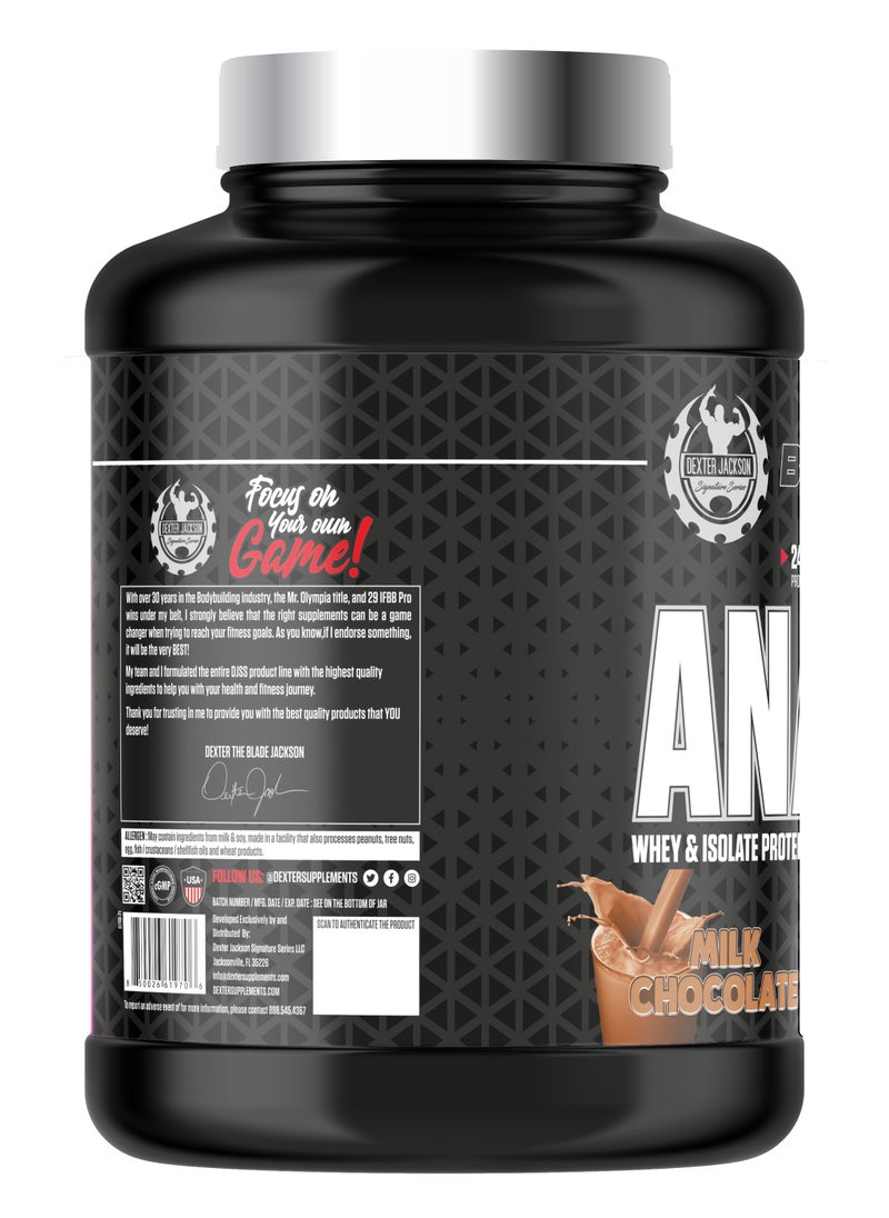 Black Series Anabolic Ripped - Whey & Isolate Protein Fat Burning Formula | Milk Chocolate | 76 Servings | 5 lbs