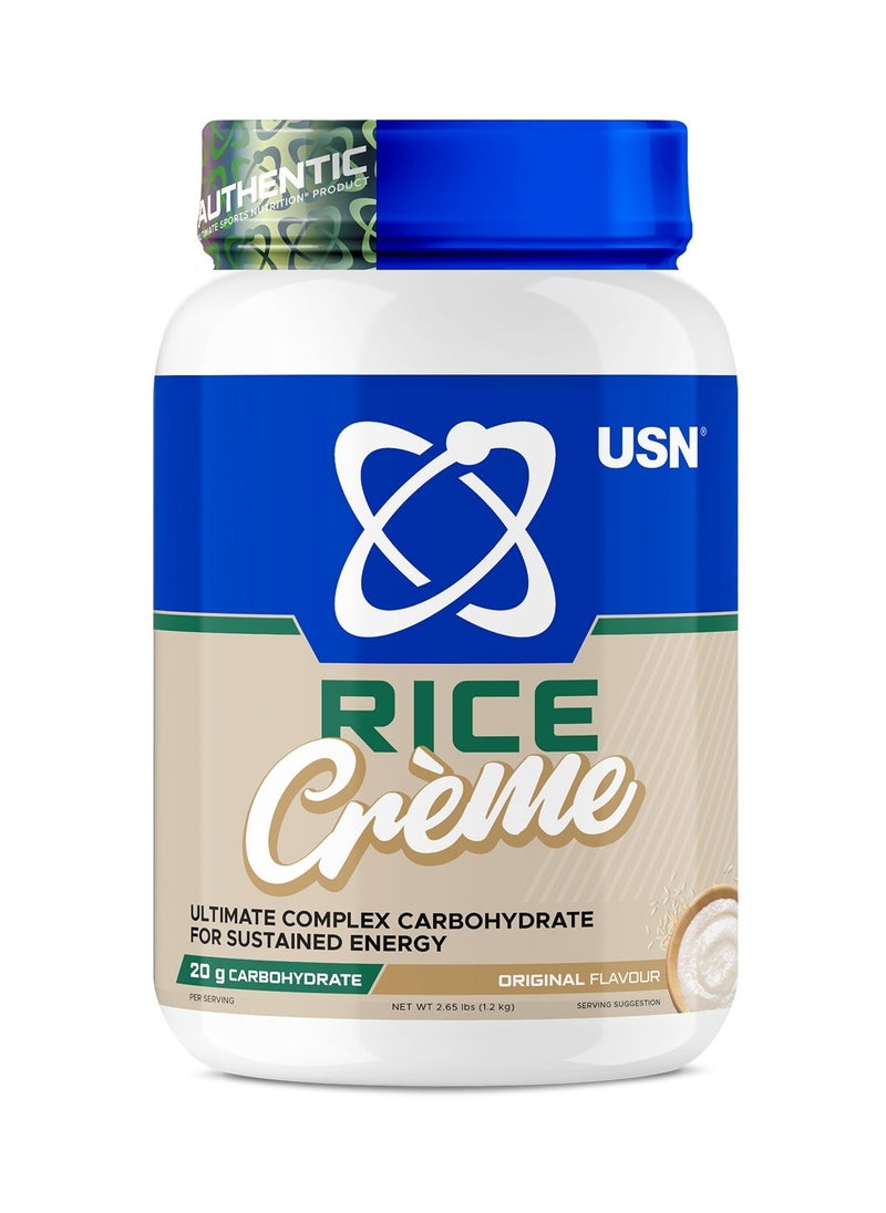 USN Pure Milled White Rice Cream Original Flavour Premium Cream of Rice 1.2kg The Ultimate Complex Carbohydrate For Sustained energy