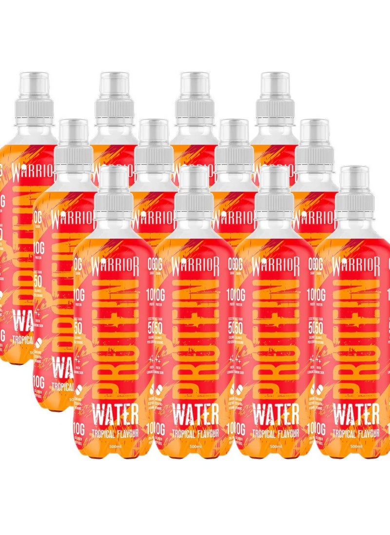 Warrior, Protein Water,Tropical Flavour,12*500ml