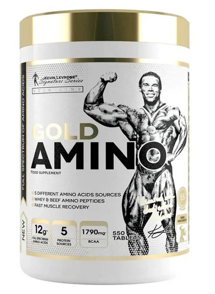 Kevin Levrone, Gold Amino, 550 Tablets