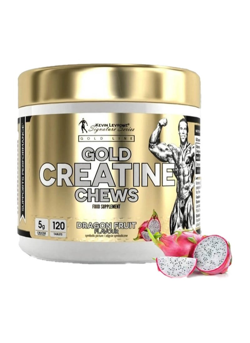 Kevin Levrone, Gold Creatine Chews, Dragon Fruit, 24S, 120 Tabs