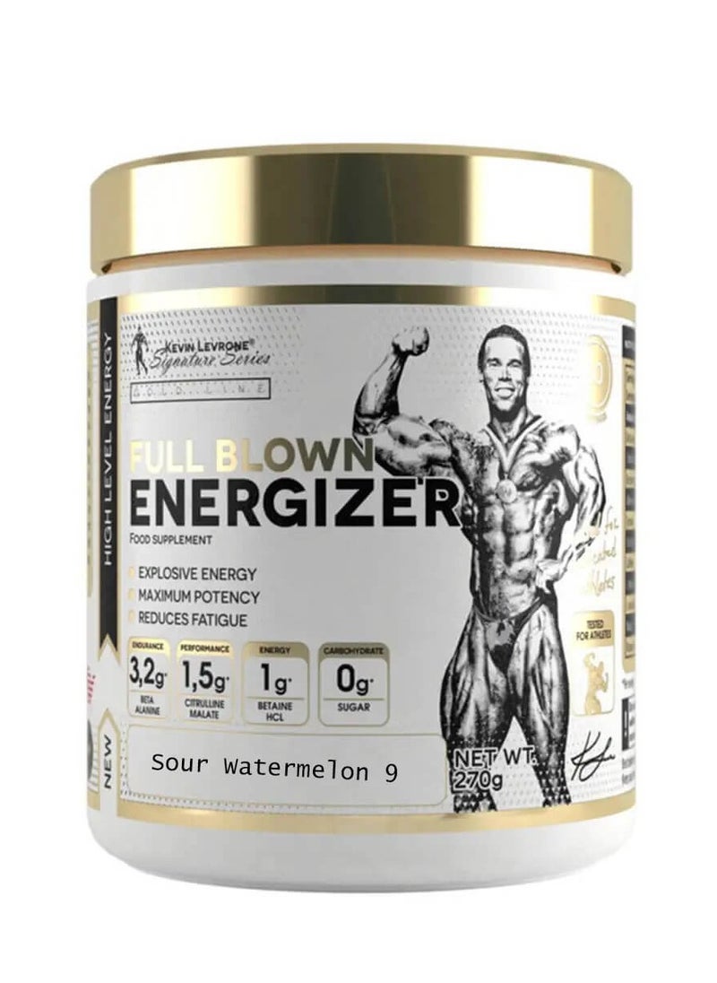 Kevin Levrone, Full Blown Energizer, Sour Watermelon 9, 270g