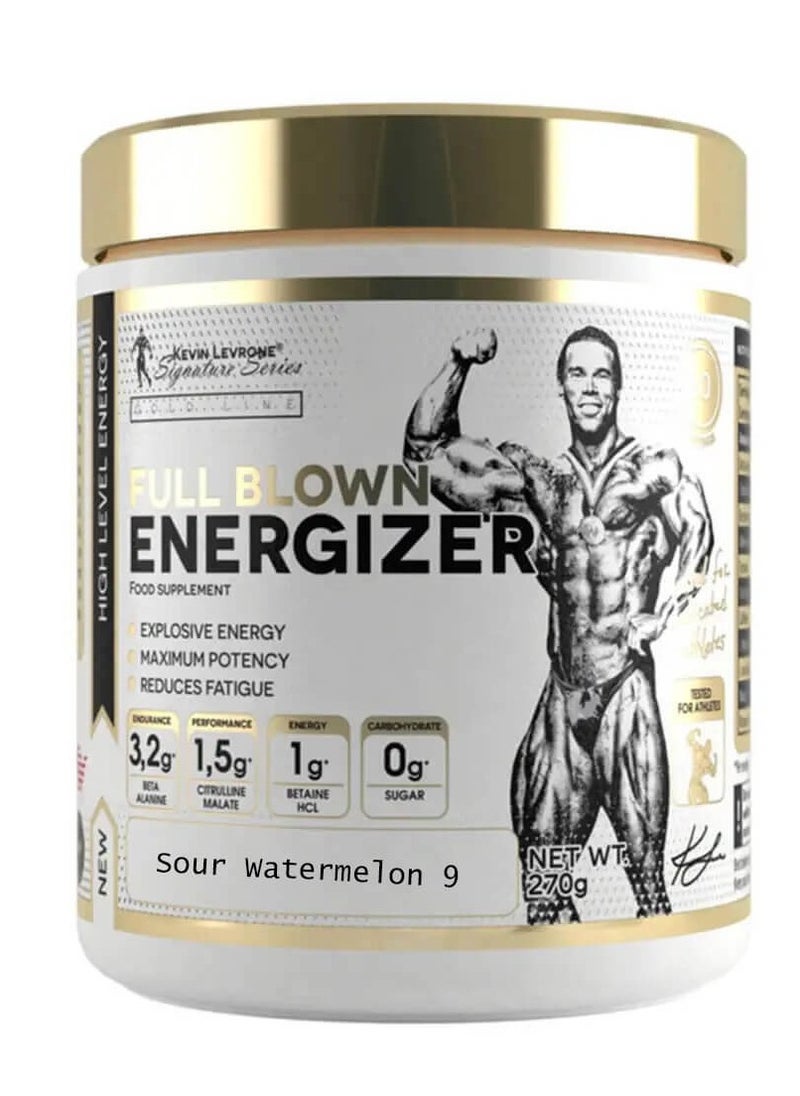 Kevin Levrone, Full Blown Energizer, Sour Watermelon 9, 270g