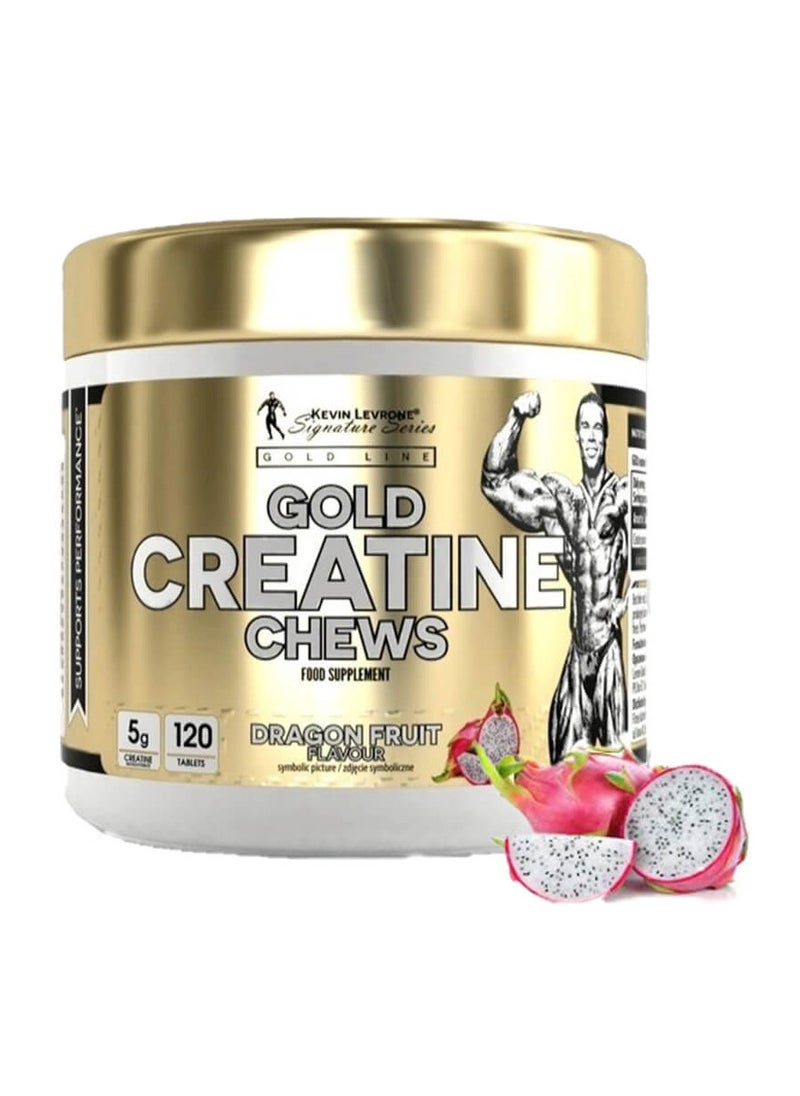 Kevin Levrone, Gold Creatine Chews, Dragon Fruit, 24S, 120 Tabs