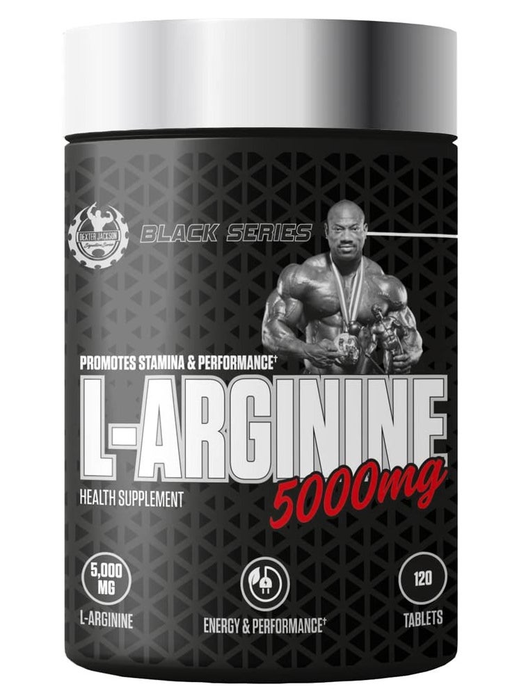 Black Series L-Arginine 1250 mg - 120 Tablets - Enhances Blood Flow, Boosts Immune System, Supports Muscle Growth