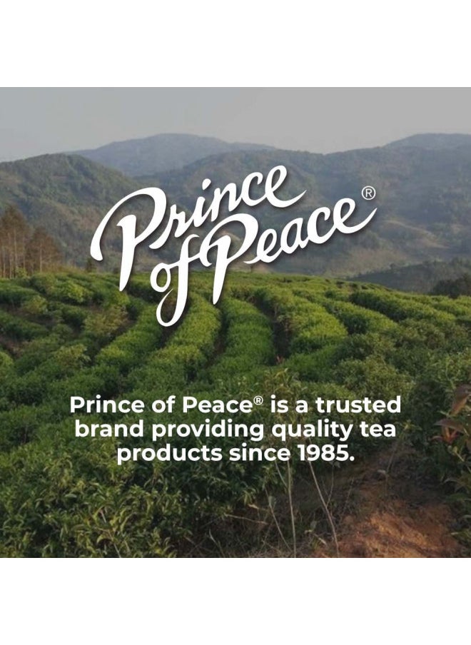 Prince of Peace Organic Jasmine Green Tea, 2 Pack - 100 Tea Bags Each 100% Organic Green Tea Unsweetened Green Tea Lower Caffeine Alternative to Coffee Herbal Health Benefits