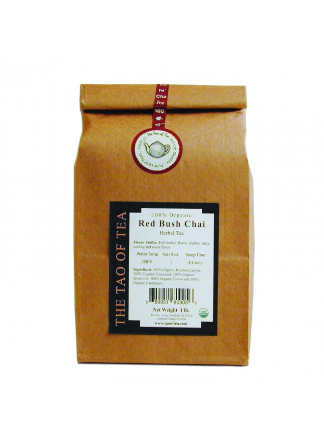 The Tao of Tea Red Bush Chai, 100% Organic Rooibos Chai, 1-Pound