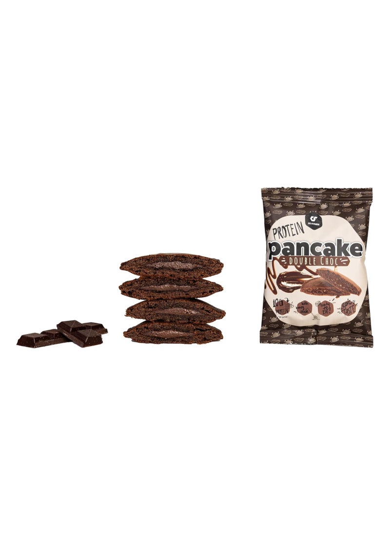 Go Fitness 12 Protein Pancakes - High Protein Snack, Freshly Baked & Extremely Delicious - Protein Bar Alternative with 10 g Protein Per Pancake (Double Chocolate)