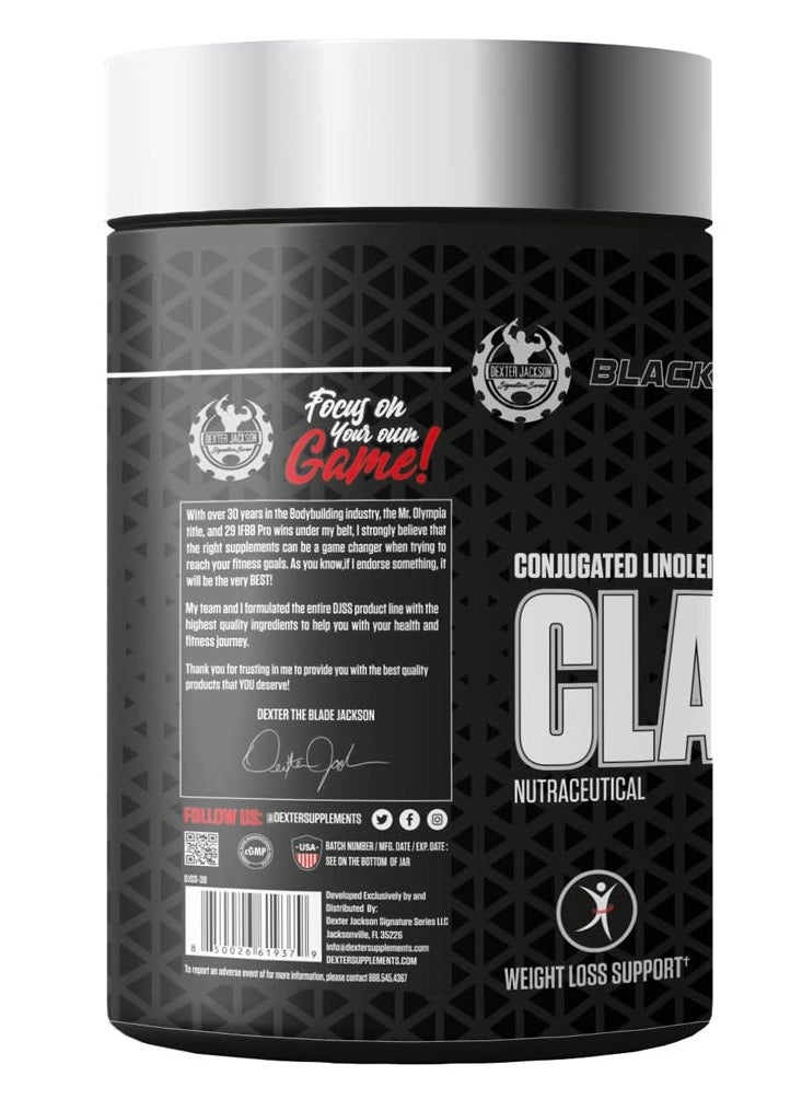 Black Series CLA 1250 mg - 90 Softgels - Supports Weight Loss, Enhances Performance, Boosts Metabolism