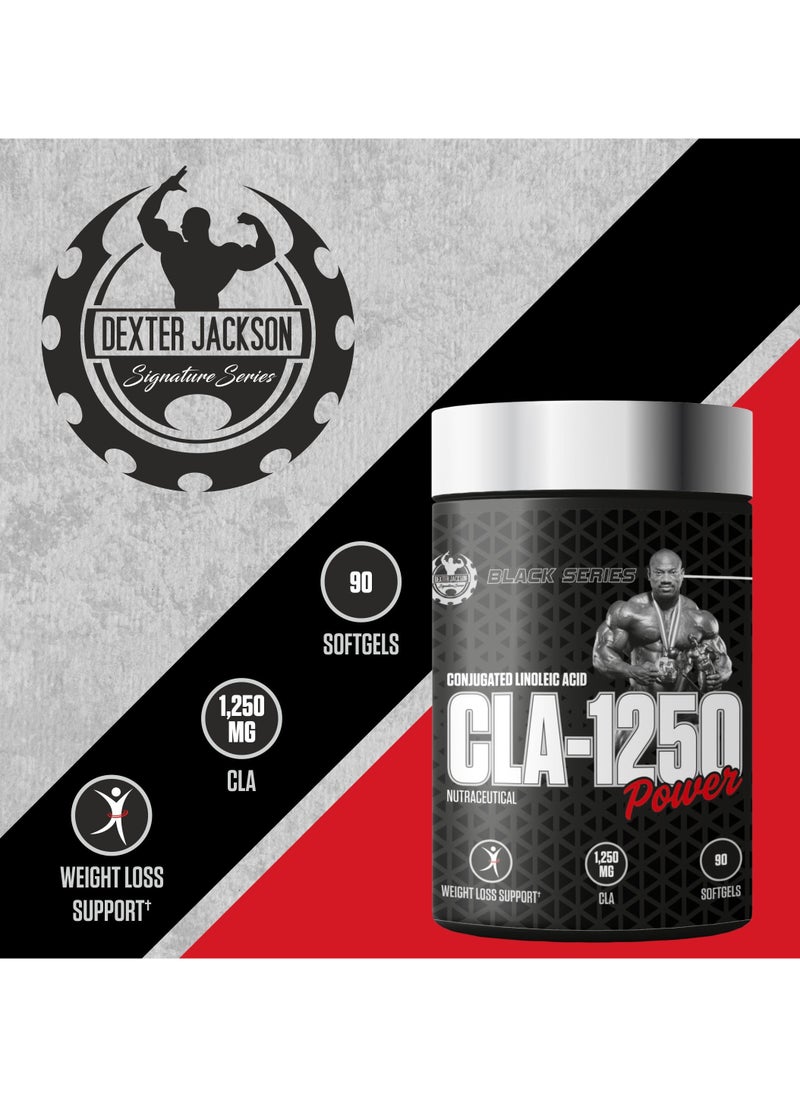 Black Series CLA 1250 mg - 90 Softgels - Supports Weight Loss, Enhances Performance, Boosts Metabolism