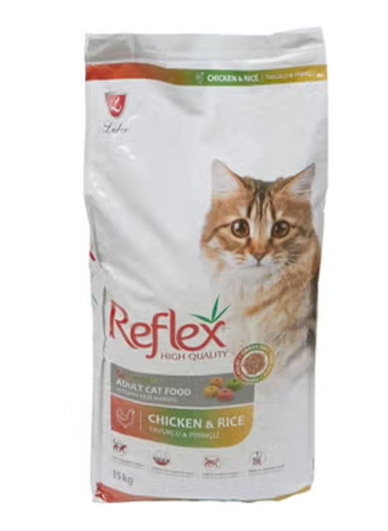 Reflex Adult Cat Food Gourmet Chicken & Rice 15 Kg
