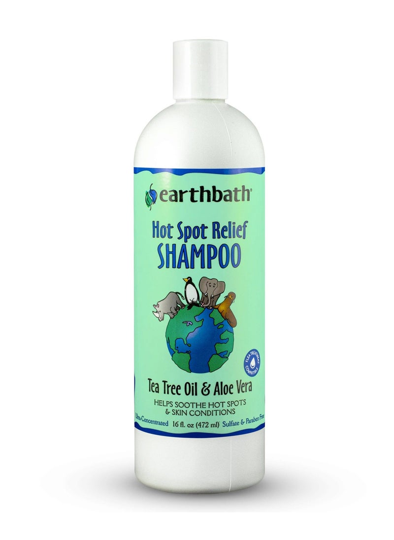 Hot Spot Relief Shampoo Tea Tree Oil & Aloe Vera 16oz