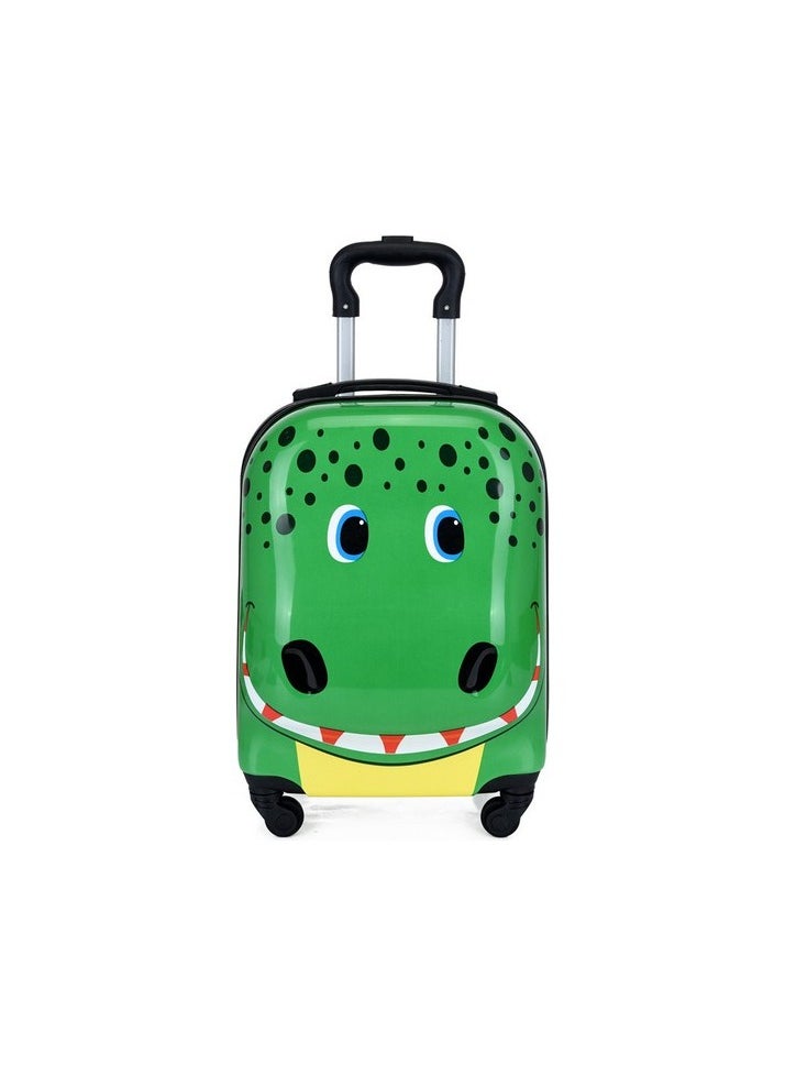 3D Cartoon Suitcase Luggage Set - Green