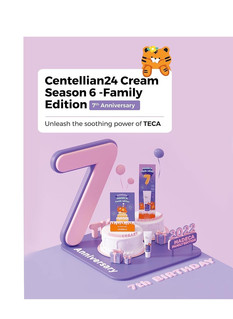 CENTELLIAN 24 Madeca Cream (Special Edition - Family, 2.4fl oz) - Centella Moisturizer for Face, Korean Skin Care. Dry, Sensitive Skin. TECA, Centella Asiatica, Madecassoside.