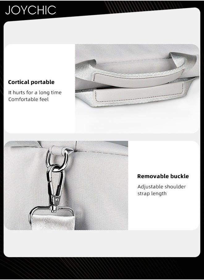 360° Protective Laptop Netbook Messenger Shoulder Bag Large Capacity  Tablet Case Handbag  with  Front Pocket Fit 14.1/15.4 inch for Men Women Work School Travel