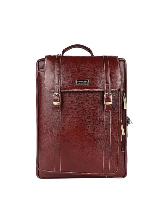 Hammonds Flycatcher Genuine Leather Laptop Bag for Men/Office Bag for Men, Brown | Fits Upto 16