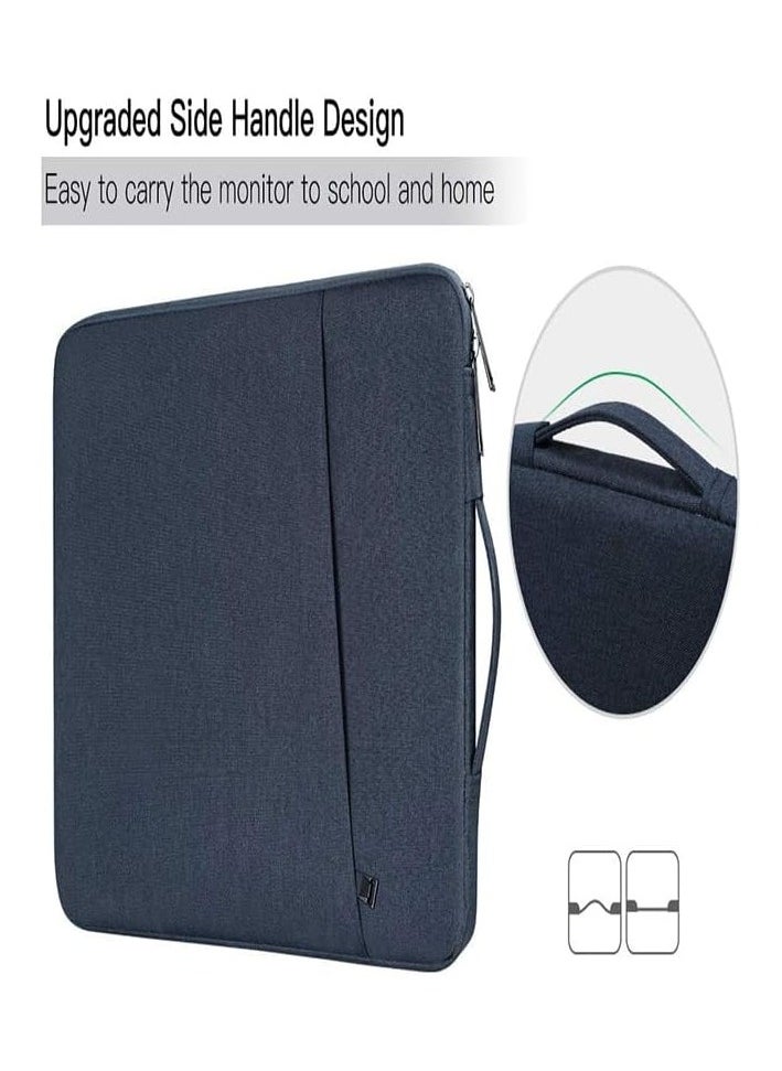 Monitor Carrying Sleeve, Navy Blue, Fits 15.6-Inch Portable Monitors (MNN, Newsoul, KYY, InnoView, Arzopa, QQH, ViewSonic, ZSCMALLS, Cocopar, Lepow)