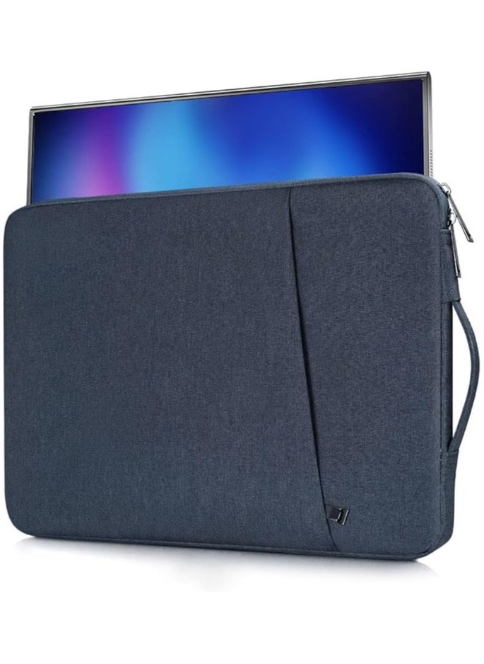 Monitor Carrying Sleeve, Navy Blue, Fits 15.6-Inch Portable Monitors (MNN, Newsoul, KYY, InnoView, Arzopa, QQH, ViewSonic, ZSCMALLS, Cocopar, Lepow)