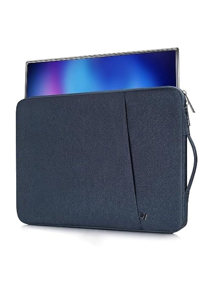 Portable Monitor Carrying Sleeve, Navy Blue, Fits 15.6-Inch Portable Monitors (MNN, Newsoul, KYY, InnoView, Arzopa, QQH, ViewSonic, ZSCMALLS, Cocopar, Lepow)