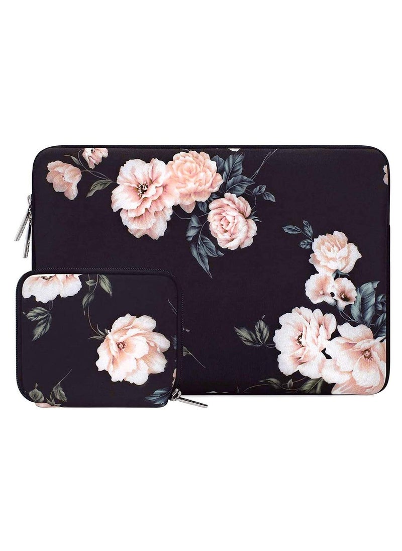 Laptop Sleeve Compatible with MacBook Air/Pro, 13-13.3 inch Notebook, Compatible with MacBook Pro 14 inch 2023-2021 A2779 M2 A2442 M1, Neoprene Camellia Bag Cover with Small Case