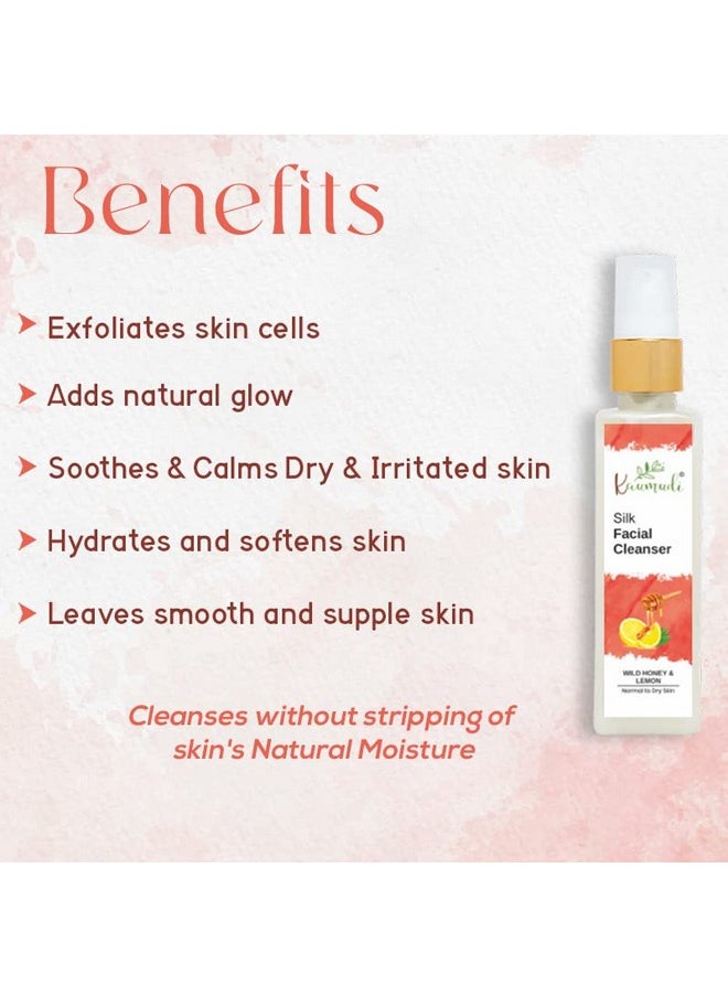 Silk Facial Cleanser With Wild Honey & Lemon For Normal To Dry Skin 120Ml / 4.06 Fl Oz
