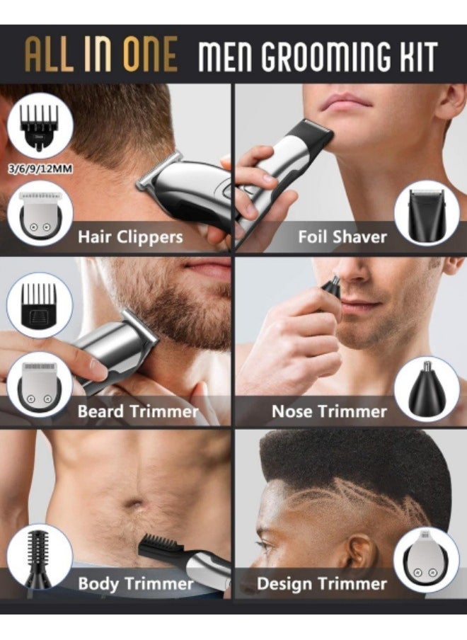 Shaving Machine for Men,Hair Trimmer for Men,Electric Hair Clippers Beard Razor Grooming Kit,Men's Shaver for Hair, Beard, Ears, Face, Nose Hair, Armpit Hair, etc.