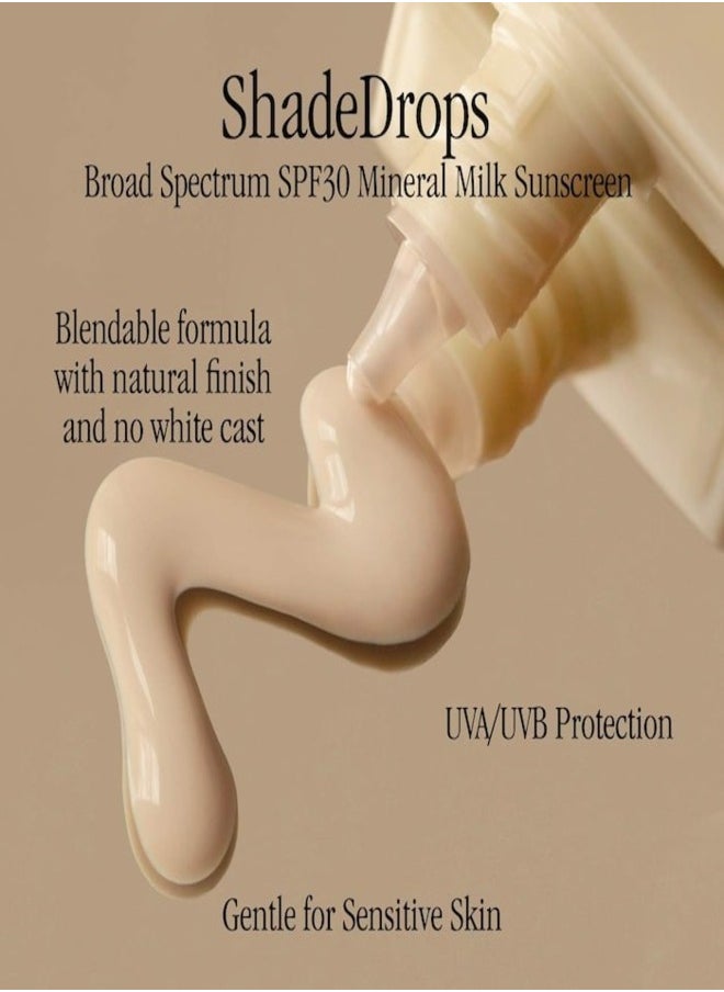 Summer Fridays ShadeDrops Mineral Sunscreen Milk SPF 30 - Broad Spectrum UV Protection, 50ml