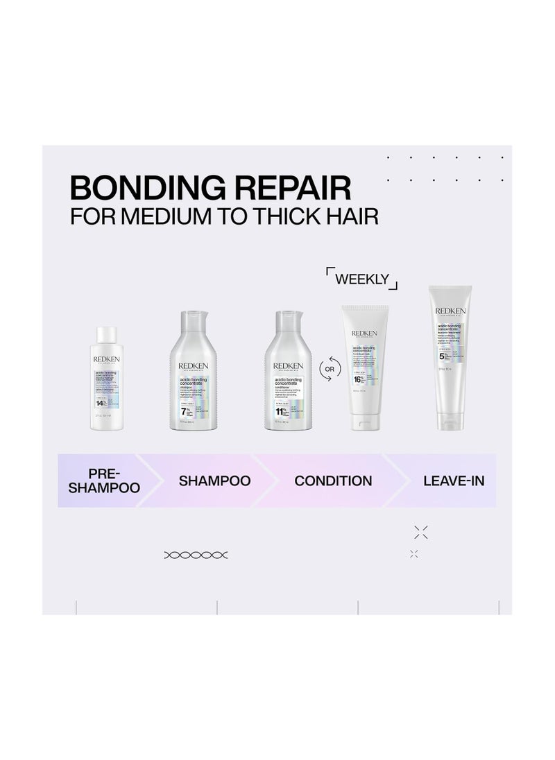 Redken Bonding Leave In Conditioner for Damaged Hair | Acidic Bonding Concentrate | Leave In Hair Repair Treatment | Strengthens Weak Hair | Safe for Color-Treated Hair & All Hair Types