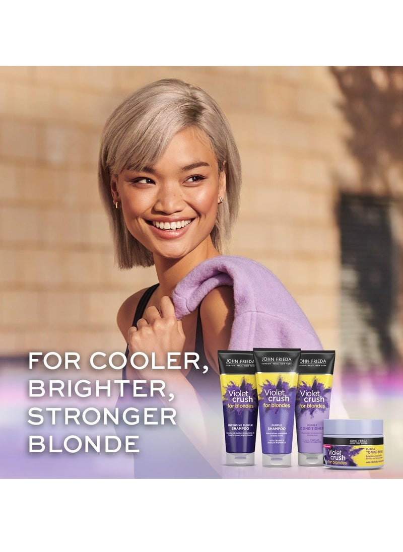 Violet Crush for Blondes Toning Conditioner for Blonde Hair Purple Conditioner for Blondes Value Pack 500 ml