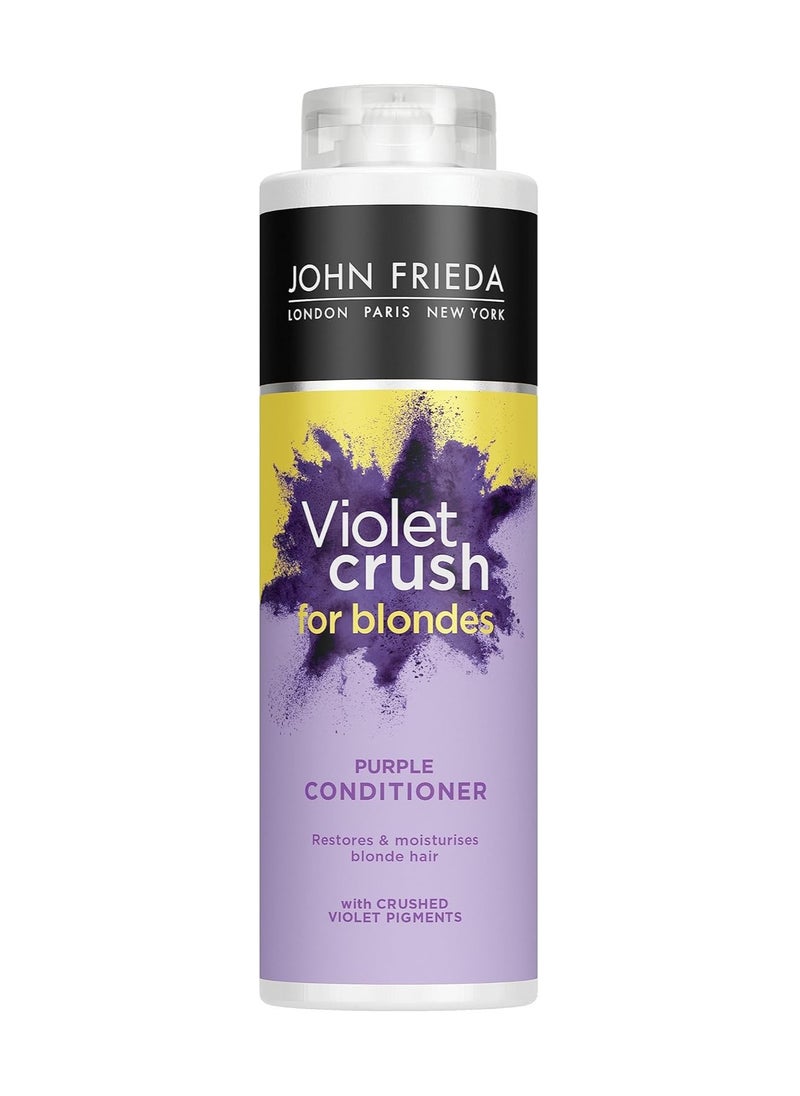 Violet Crush for Blondes Toning Conditioner for Blonde Hair Purple Conditioner for Blondes Value Pack 500 ml