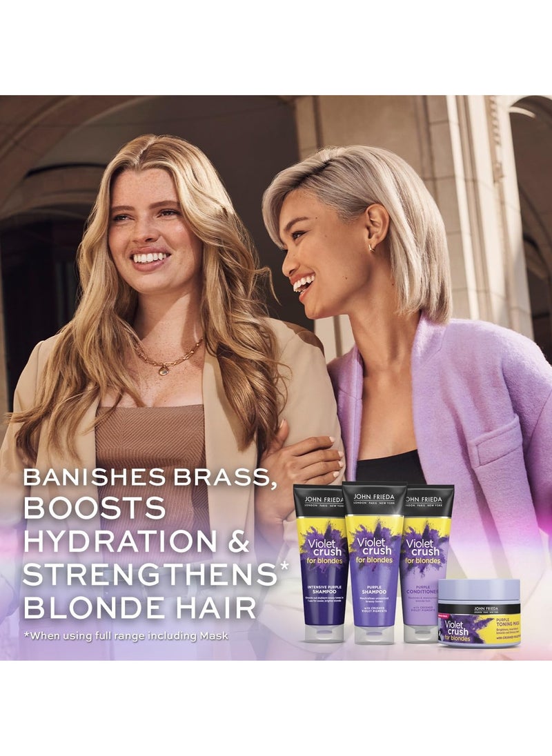 Violet Crush for Blondes Toning Conditioner for Blonde Hair Purple Conditioner for Blondes Value Pack 500 ml