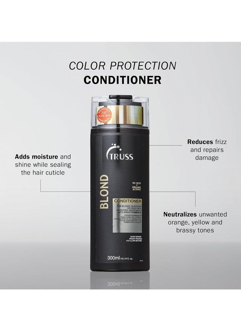 Truss - Blond Conditioner - Hi Tech Organic Actives - For Blond Bleached or Grey Hair 300 ML