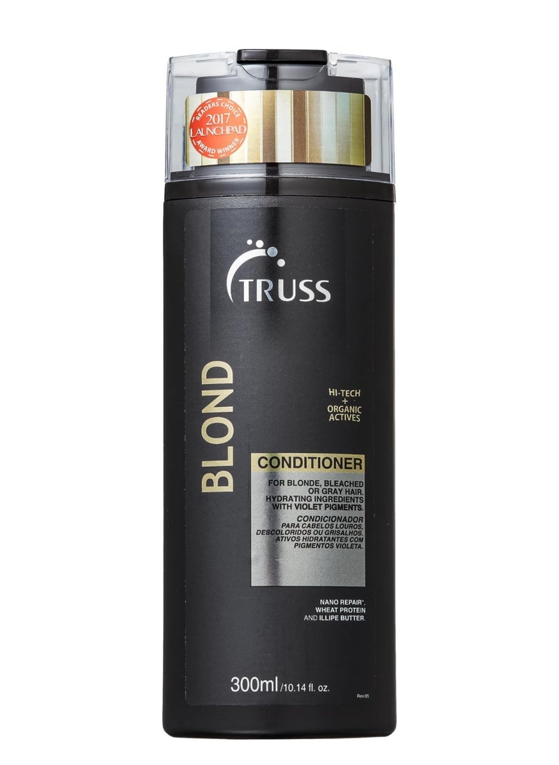 Truss - Blond Conditioner - Hi Tech Organic Actives - For Blond Bleached or Grey Hair 300 ML