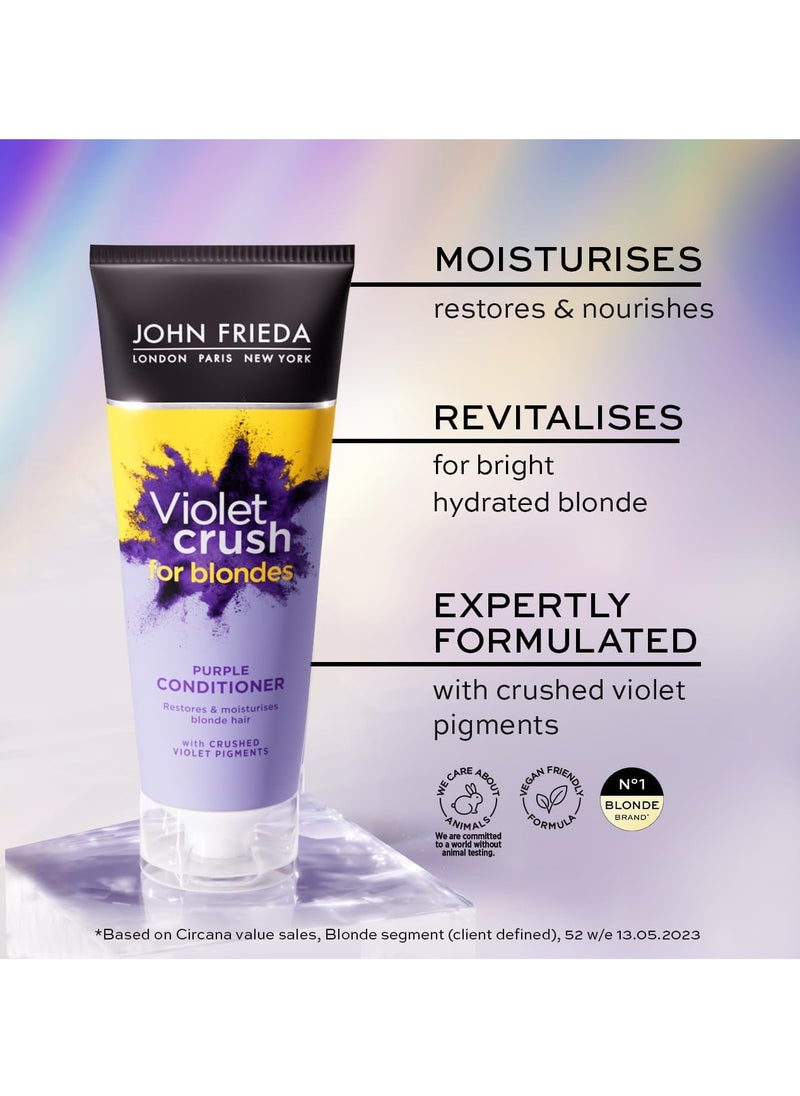 Violet Crush for Blondes Toning Conditioner for Blonde Hair Purple Conditioner for Blondes 250 ml