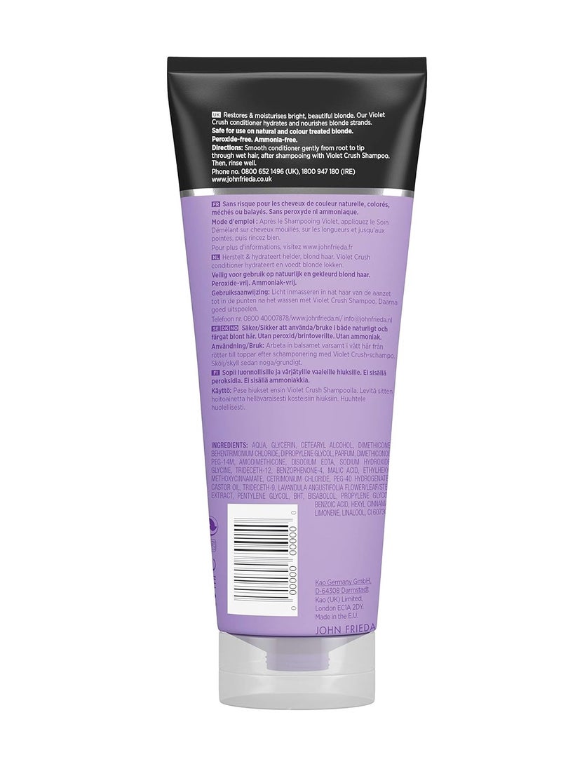 Violet Crush for Blondes Toning Conditioner for Blonde Hair Purple Conditioner for Blondes 250 ml